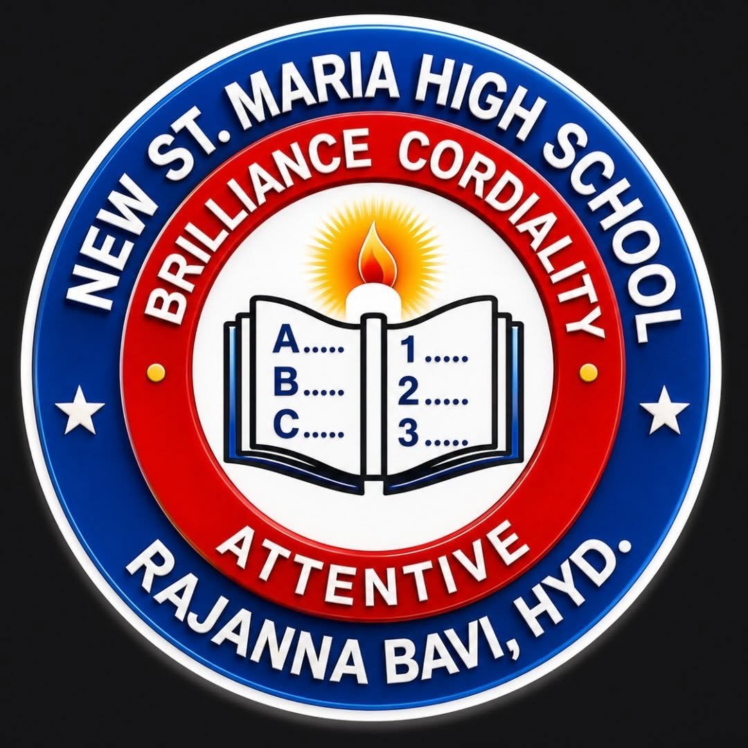 New St. Maria High School circular school emblem